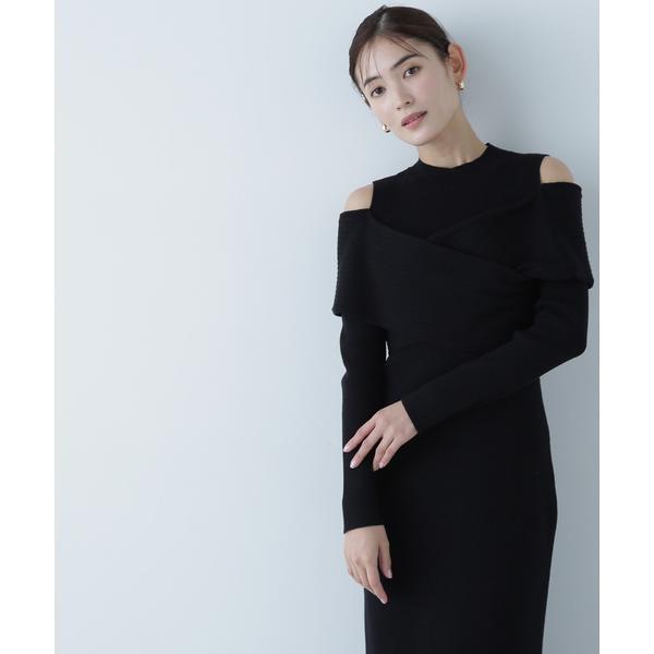 NATURAL BEAUTY BASIC オフショルレイヤードニットワンピース : マルイ