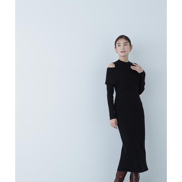 NATURAL BEAUTY BASIC オフショルレイヤードニットワンピース : マルイ