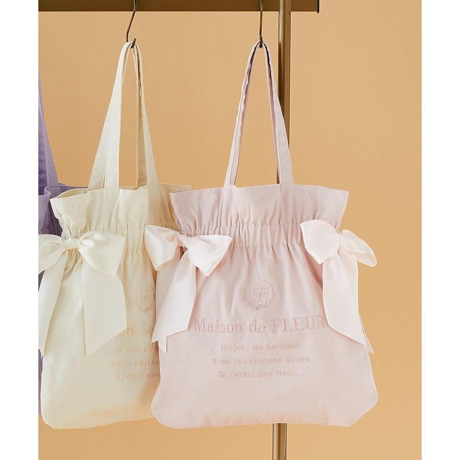 Maison de FLEUR（メゾンドフルール） EC限定 キャンバスダブルリボン