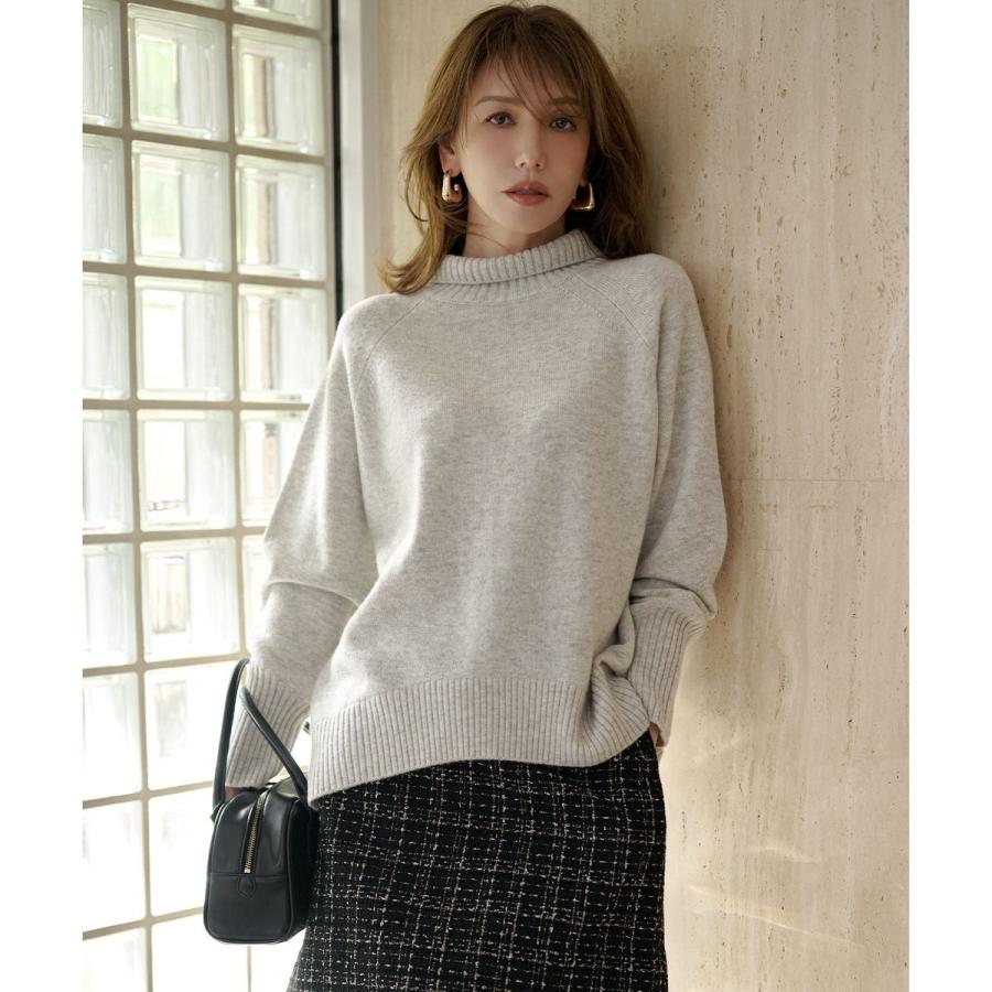 組曲（KUMIKYOKU） ウールカシミヤミックス ロールネックニット