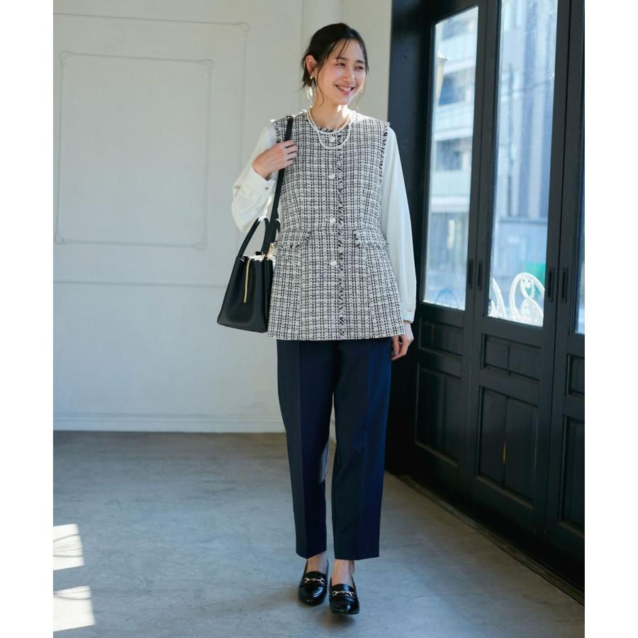 美品ROPE' PICNIC ロペピクニック ツイードジレベストVERY掲載38 ROPE' PICNIC（ロペ ピクニック） ベスト ジレ セレモニー・通勤対応