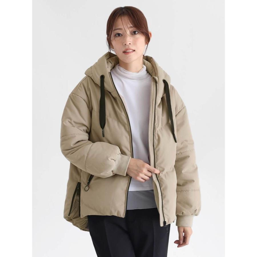 【美品】YAMADAYA soeur7 フードミドルダウンブルゾン　ブラック 新品】スール soeur7 フードミドル ダウンブルゾン ダウンジャケット