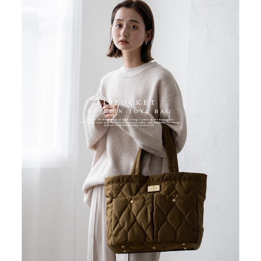 VitaFelice（ヴィータフェリーチェ） 10ポケットキルティングトート