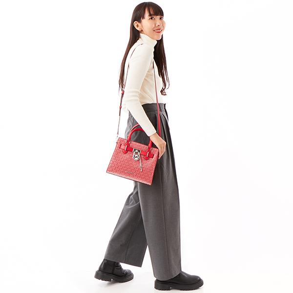 MICHAEL KORS HAMILTON シークイン サッチェル スモール - MK