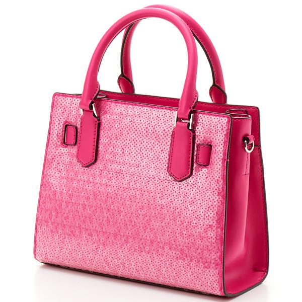 MICHAEL KORS ハンドバッグ MKシグネチャー ピンク MICHAEL KORS（マイケルコース） LANDON シークイン サッチェル