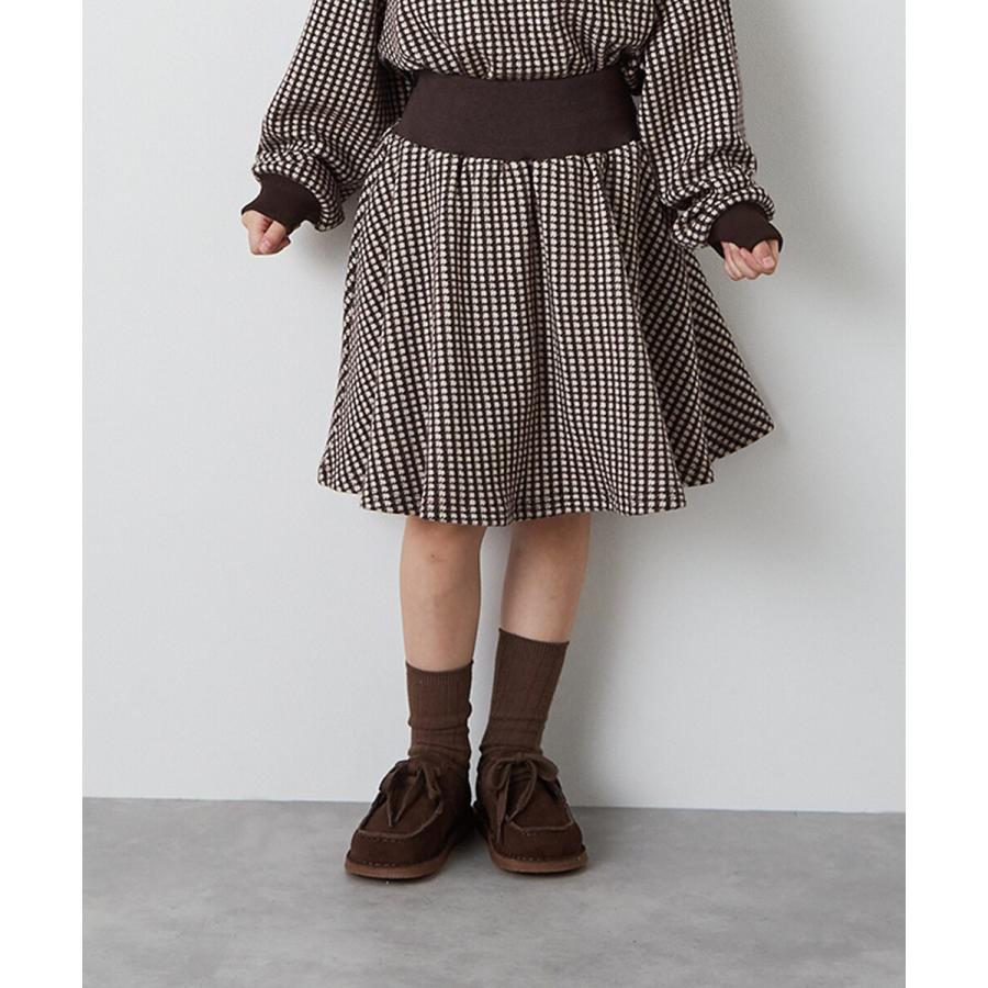 riziere（リジェール） ブロックチェックニットソースカート : マルイ