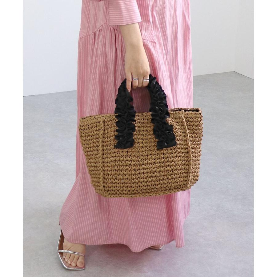 並行輸入　カゴバッグ Y`SACCS｜【リサイクルレザー】メッシュかごバッグ large