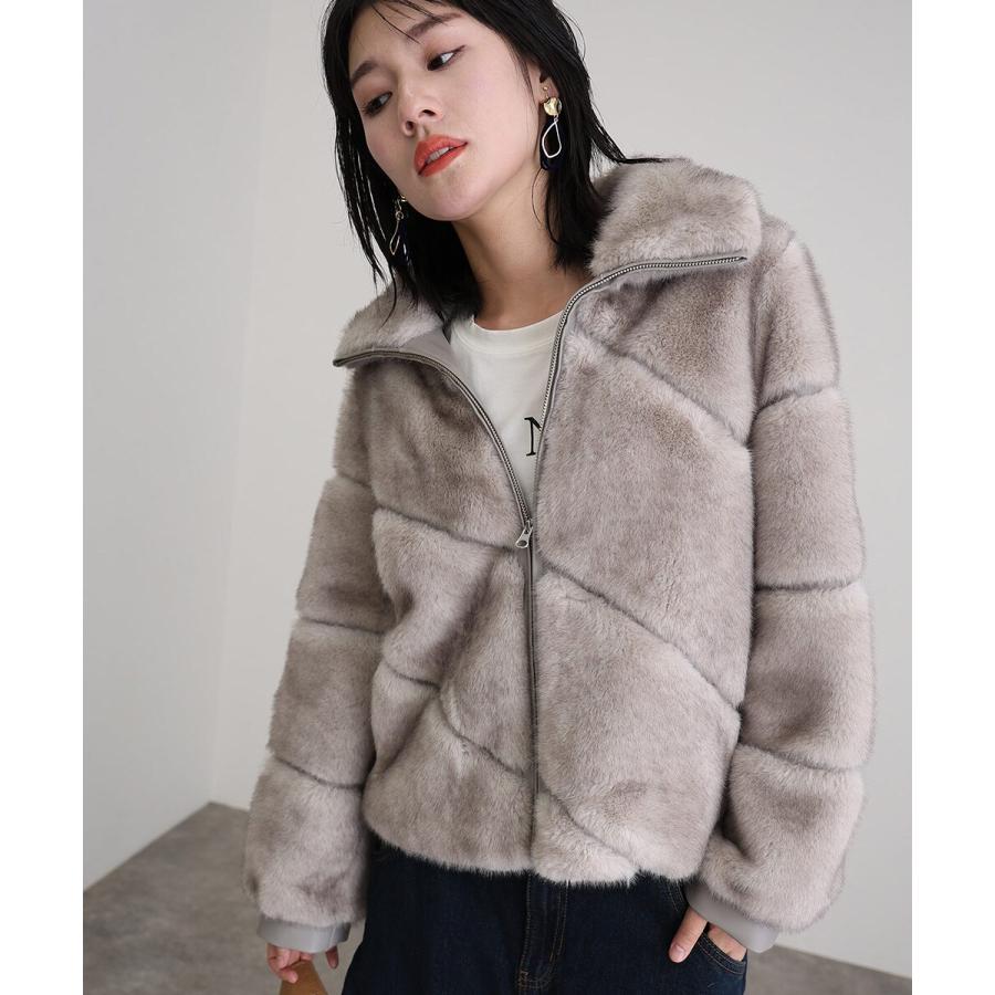 ミンク風フェイクファージャケット