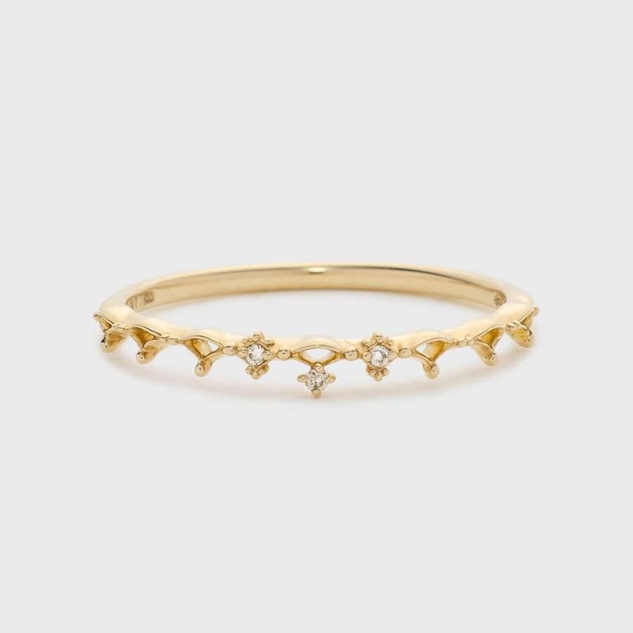 【Pocket Ring】K10ダイヤモンドリングの画像