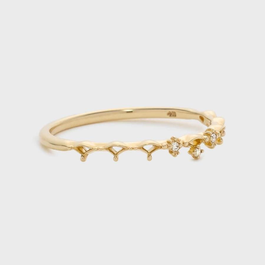 【Pocket Ring】K10ダイヤモンドリングの画像