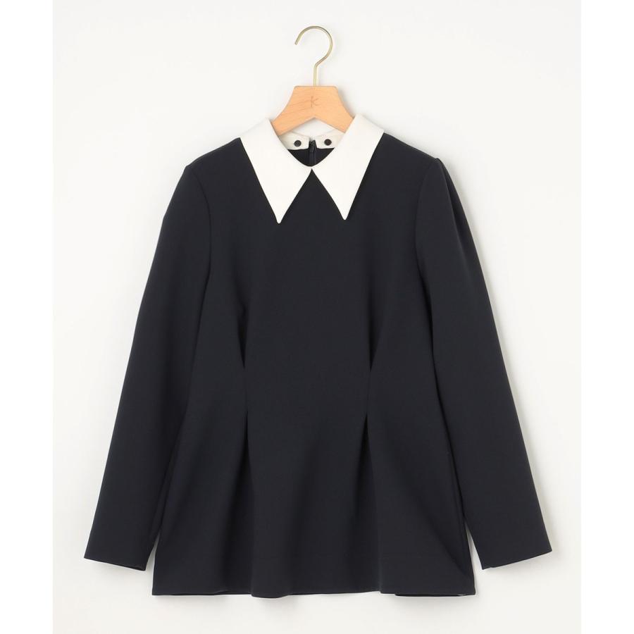 組曲（KUMIKYOKU） 【KUMIKYOKU NAVY】コンフォータブルドレープ 襟