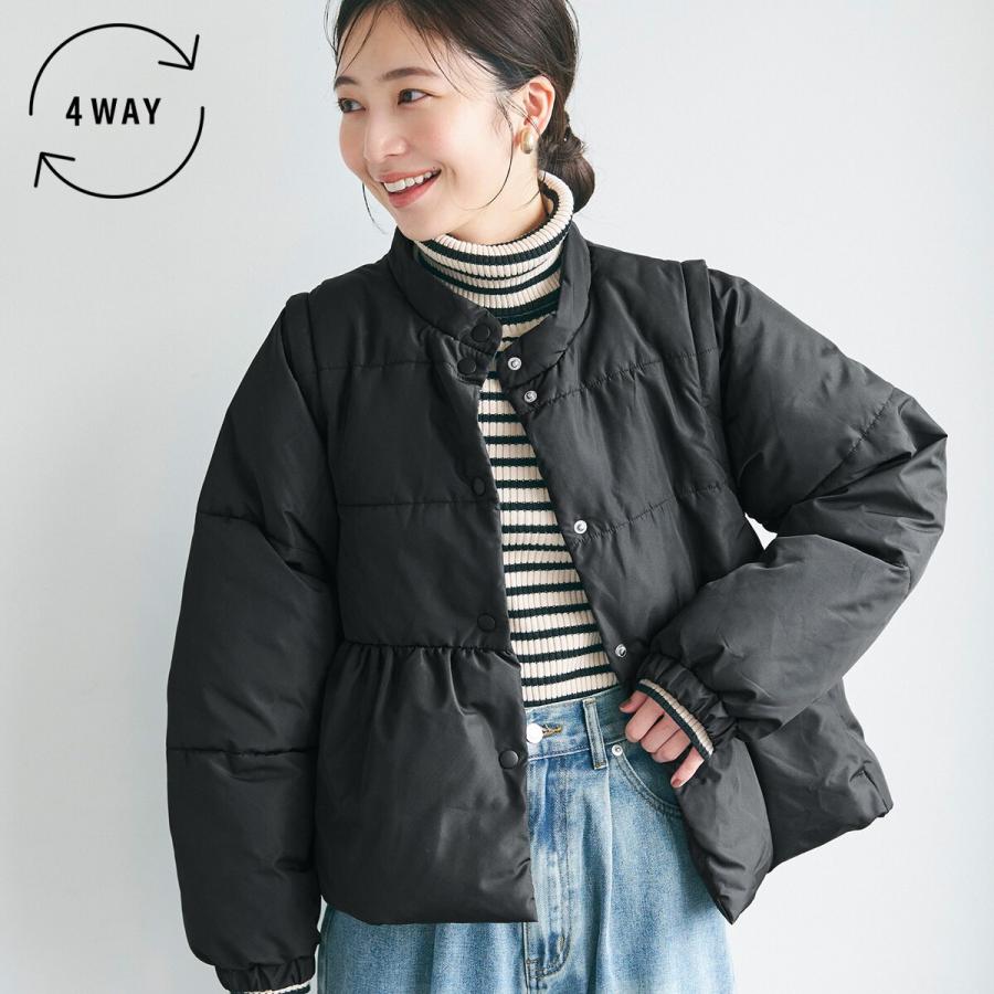 coca（コカ） 【4way】デチャッタブル中綿アウター 全3色 : マルイ 