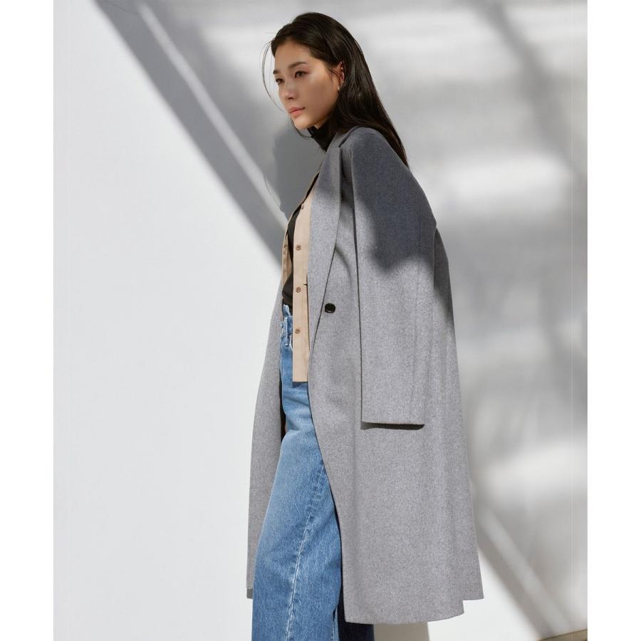 ICB（アイシービー） ウールカシミヤメルトン チェスターコート