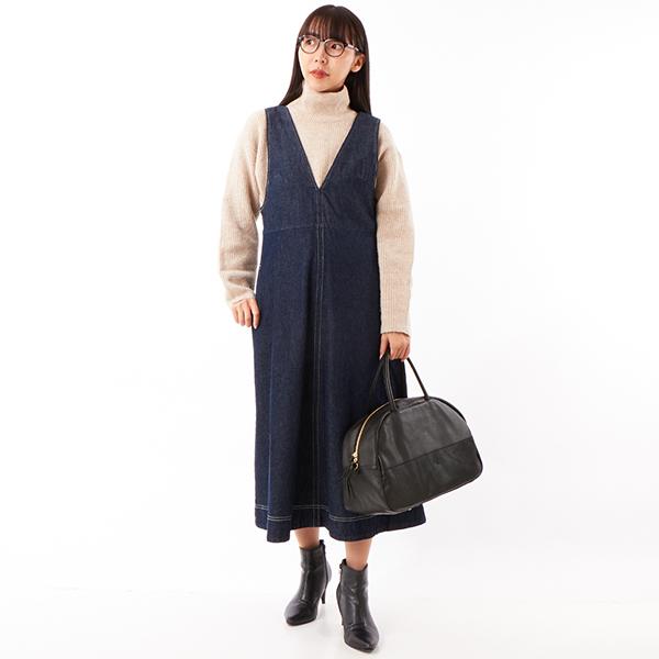 ペルケ perche / ガーメントレザー・サスティナブル2wayハーフムーンボストン_4
