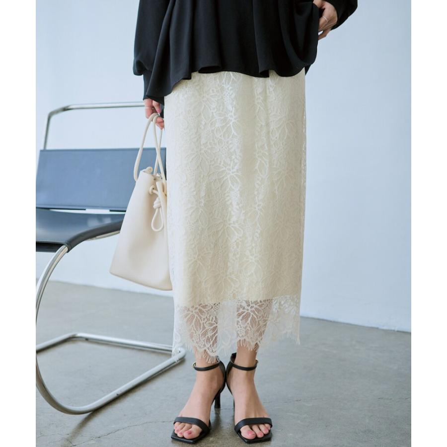 LAVEANGE レースリバーシブルニットスカート : マルイ(丸井)Yahoo!店  