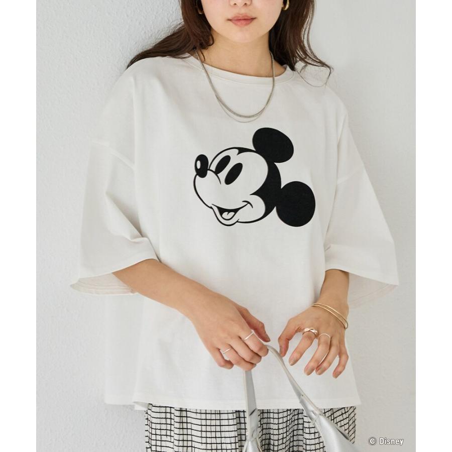 LAVEANGE（ラビアンジェ） ミッキー/フロッキープリントTシャツ