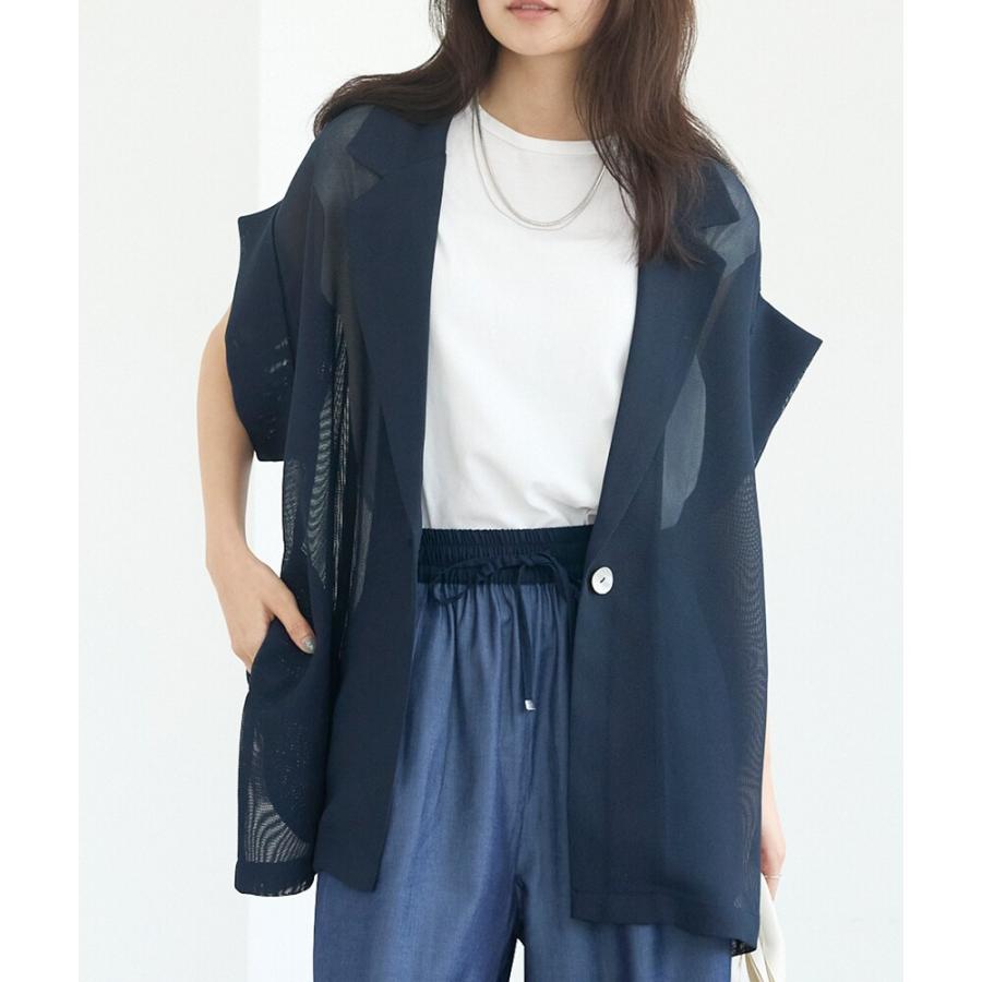 メッシュフレンチスリーブジャケット DOUX ARCHIVES コート アウター 「累計販売数4000枚突破