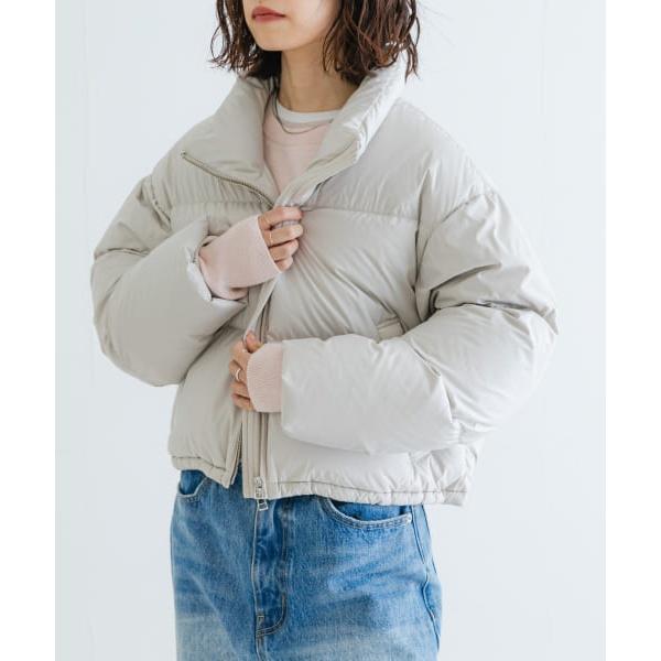 撥水ショートダウンコート はっ水 高密度タフタ ショートダウンコート