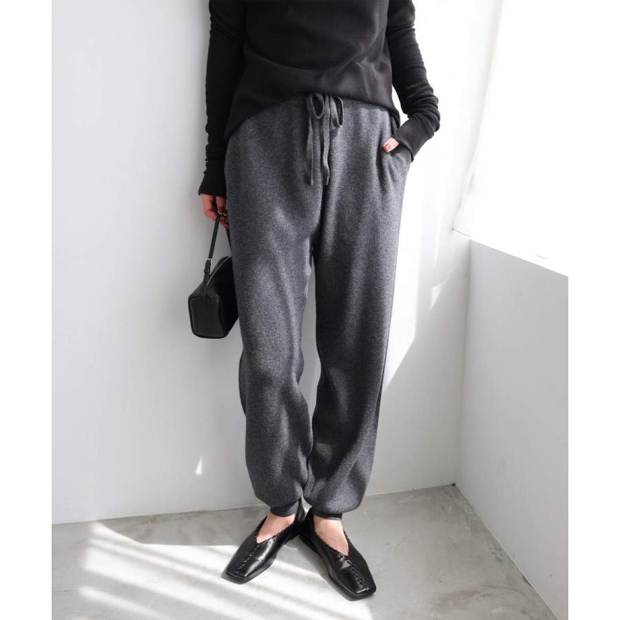 総針 ウール ニット ジョガー パンツ evernavy エバーネイビー