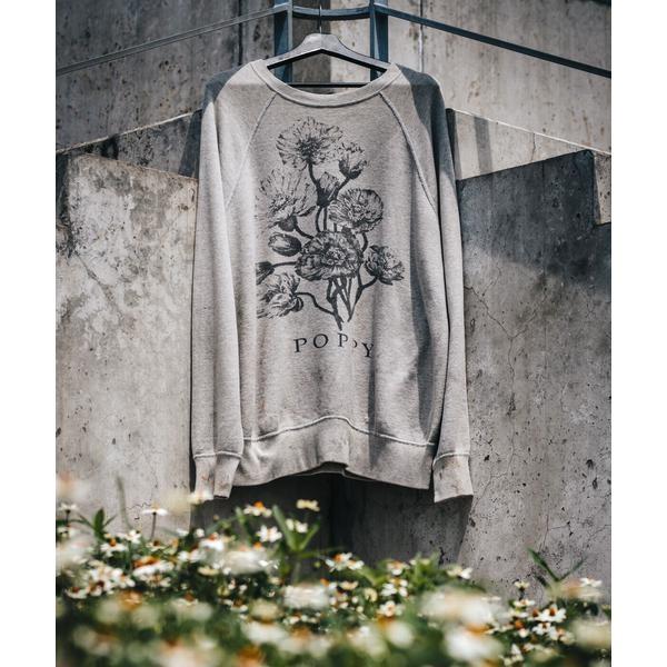 セントマイケル 24AW CREW SWT FLOWER GRAY SAINT MICHAEL (セント
