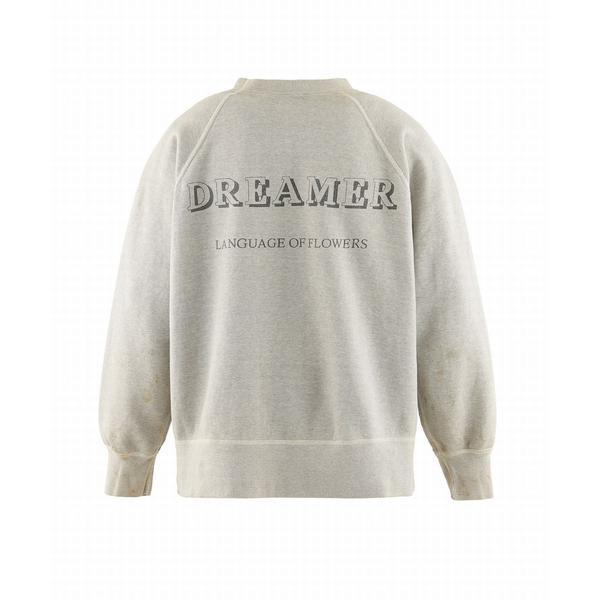 SAINT MICHAEL／セントマイケル／CREW SWEAT／FLOWER／GRAYの画像