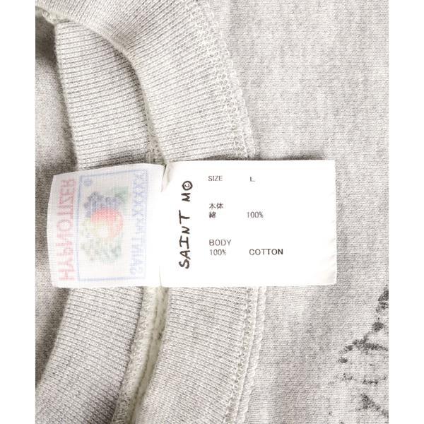 SAINT MICHAEL／セントマイケル／CREW SWEAT／FLOWER／GRAYの画像