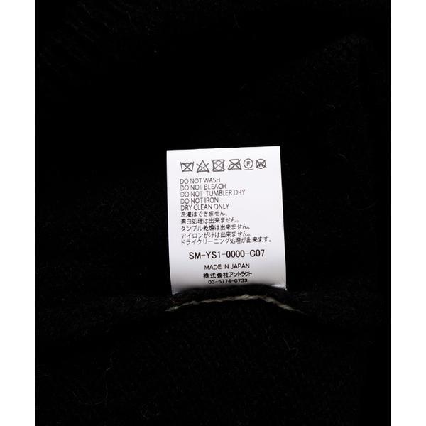 SAINT MICHAEL／セントマイケル／CP_CREW KNIT／SMILE／BLACKの画像