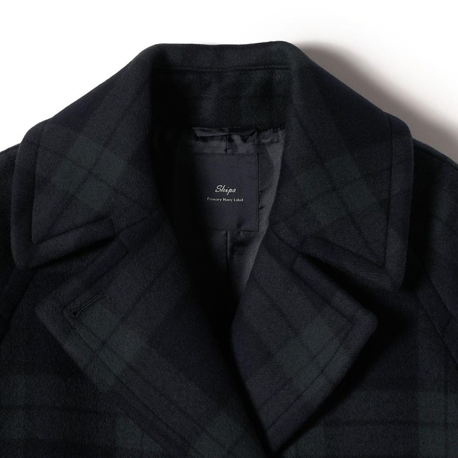 美品　高級ライン　SHIPS Primary Navy Label ピーコート SHIPS（シップス） SHIPS Primary Navy Label:ブラックウォッチ P