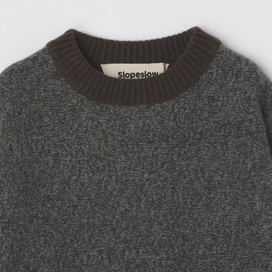 Slopeslow: TRICOLOR CREW NECK SWEATERの画像