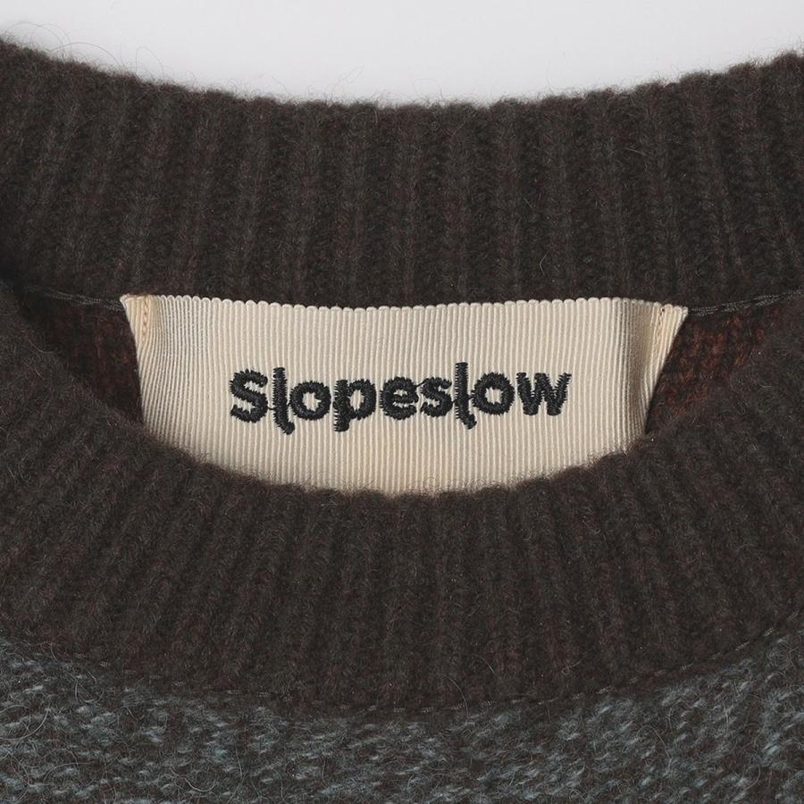 Slopeslow: TRICOLOR CREW NECK SWEATERの画像