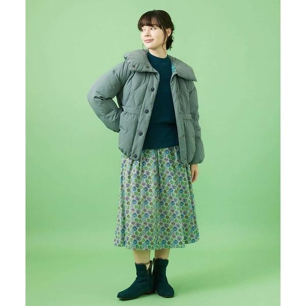 【タグつき】Jocomomola　ナイロンワッシャーダウン　リバーシブル Jocomomola（ホコモモラ） ナイロンワッシャーショートダウン