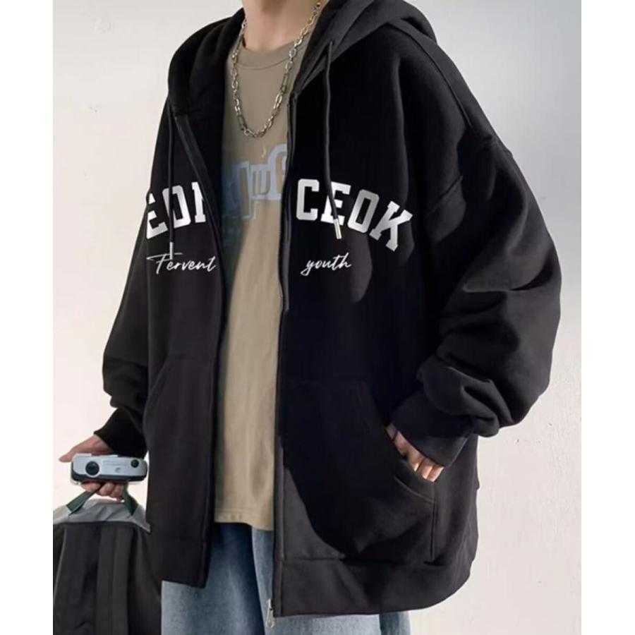 NEW GENTLEMAN REONCEOK オーバーサイズ ジップアップ ビッグパーカー