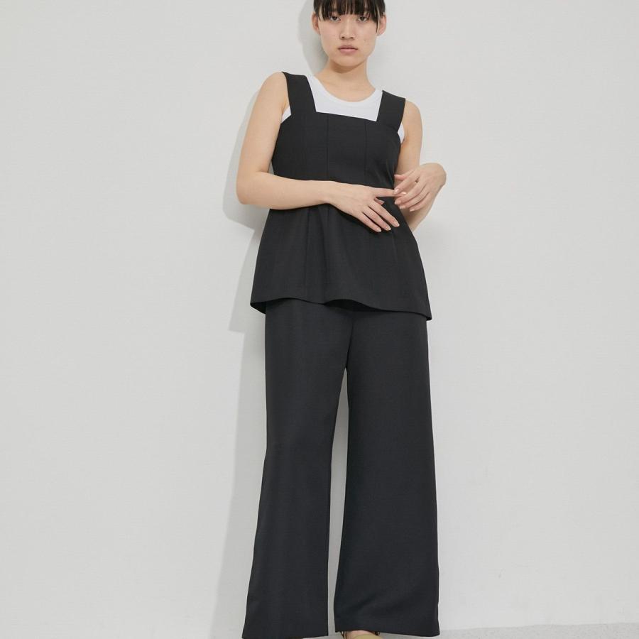 ADAM ET ROPE' 【逸品】・【サステナブル】ペプラムロンパース