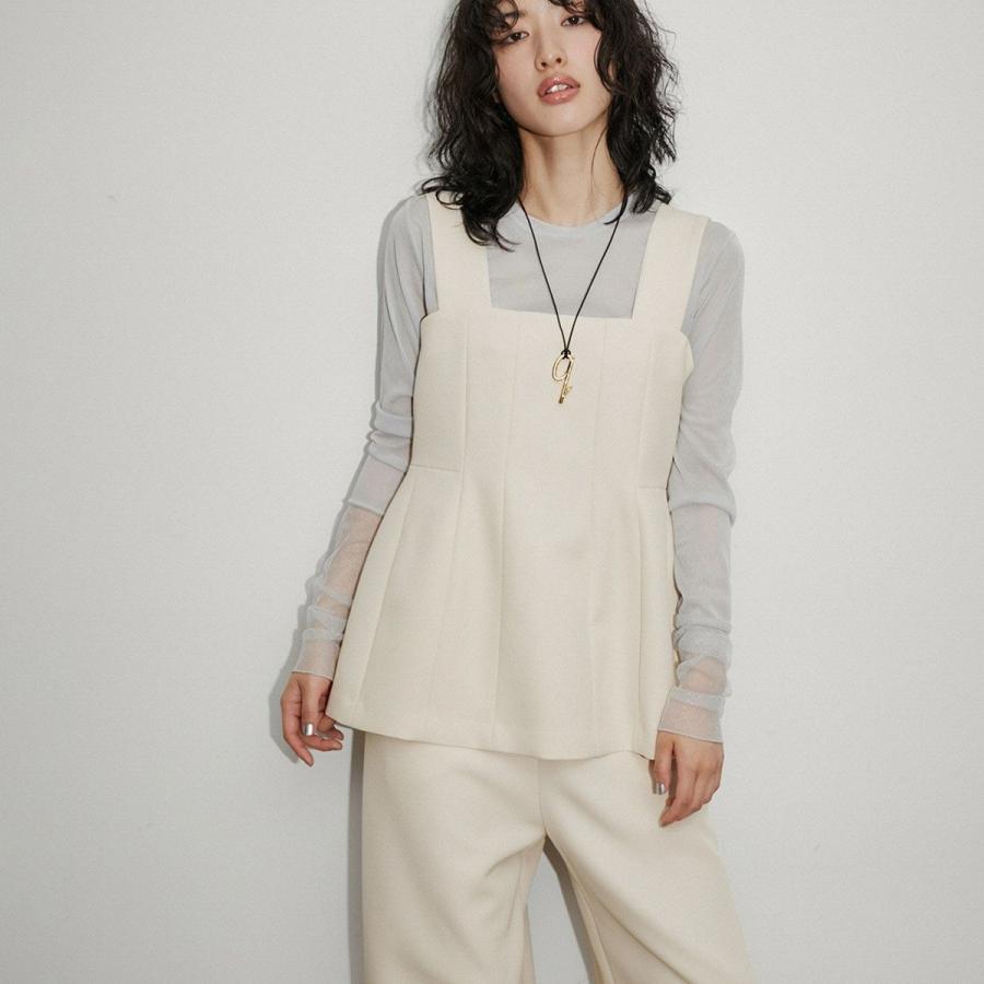 【逸品】・【サステナブル】ペプラムロンパース ADAM ET ROPE' オールインワン 「逸品」・「サステナブル