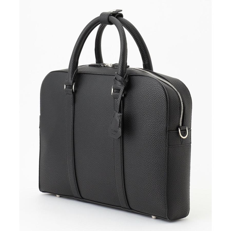 イビサ ブリーフバッグ シュリングレザー 黒 ユニセックス✨ JOSEPH HOMME（ジョゼフオム） シンセティックシュリンクレザー