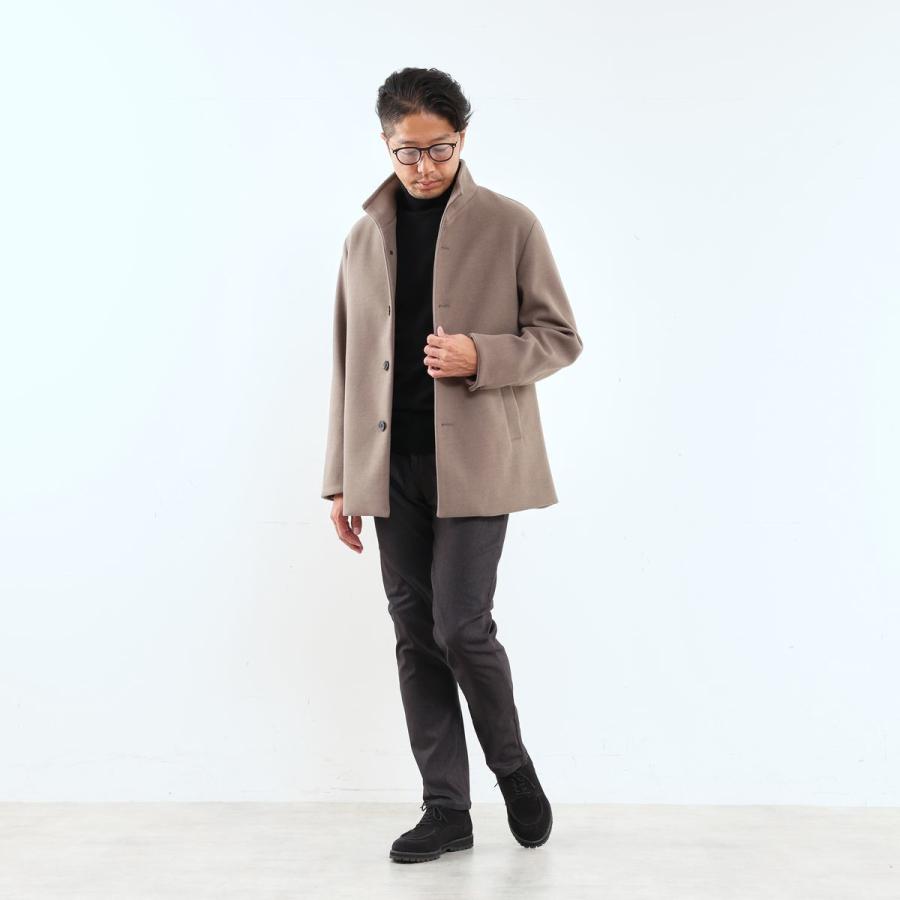 MEN'S MELROSE ジャージーメルトンスプリットラグランスタンドショート