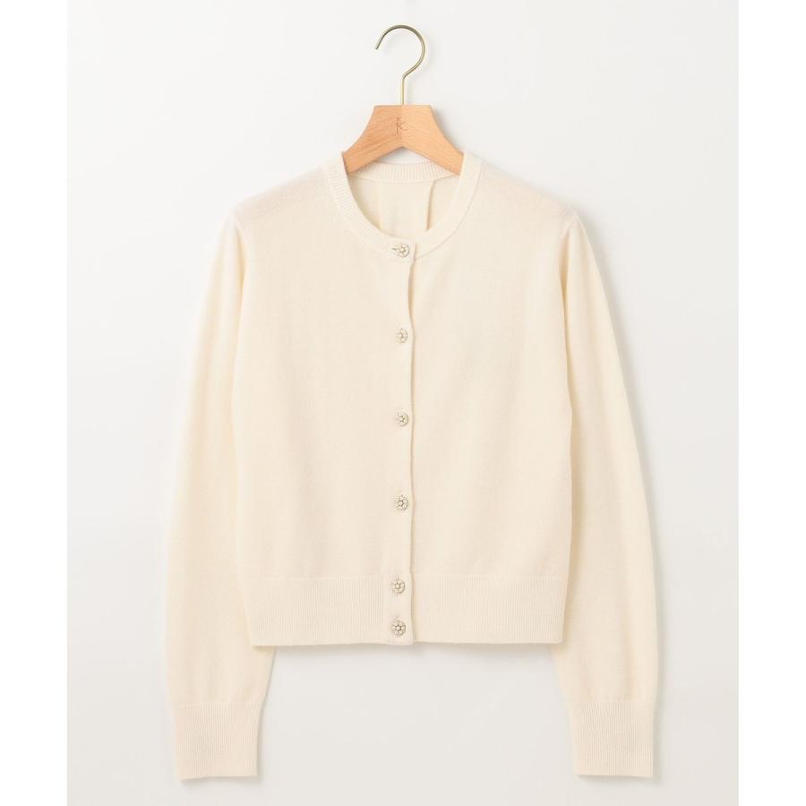 カシミヤ　ビジューカーディガン 組曲｜【アンサンブル対応可】ピュアカシミヤ ビジューカーディガン