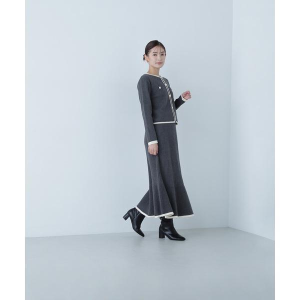 【美品】NATURAL BEAUTY BASIC ジャケット×スカート M NATURAL BEAUTY BASIC（ナチュラルビューティーベーシック） バイ
