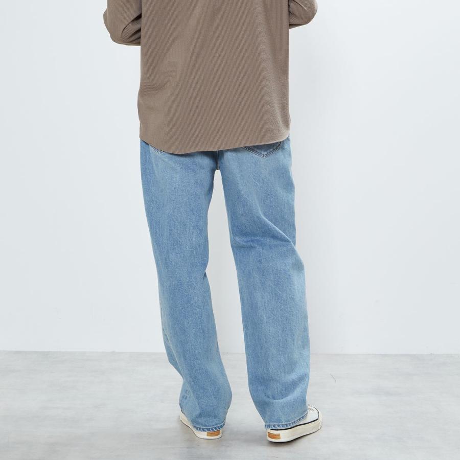 C0706S 新品 YANUK ROOMY デニムパンツ L ヤヌーク MEN'S MELROSE 《別注》【YANUK/ヤヌーク】Roomy ワイドストレート