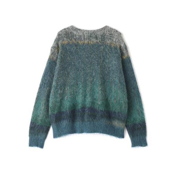 ガーデン YOKE／ヨーク／KID MOHAIR WOOL BRUSHED TREE JAQUARD CARD