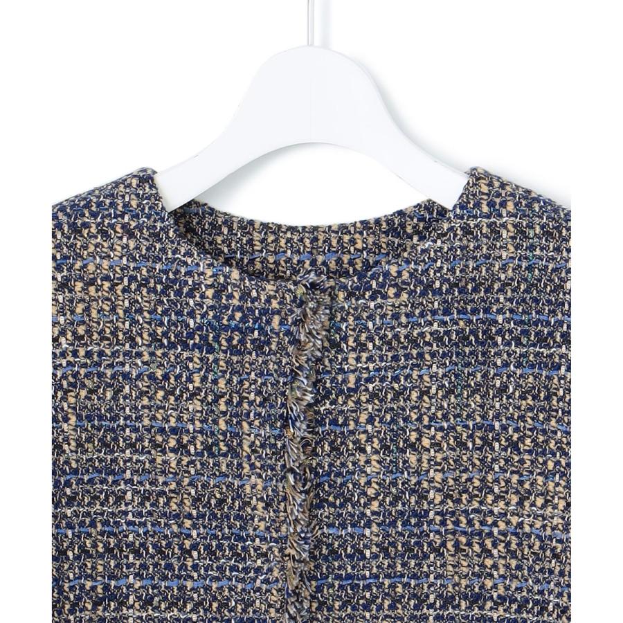 ✨23区GIOLICA ノーカラー ツイード ジャケット40 11号✨ GIOLICA ノーカラー ツイード ジャケット | 23区(23KU) | マルイウェブ