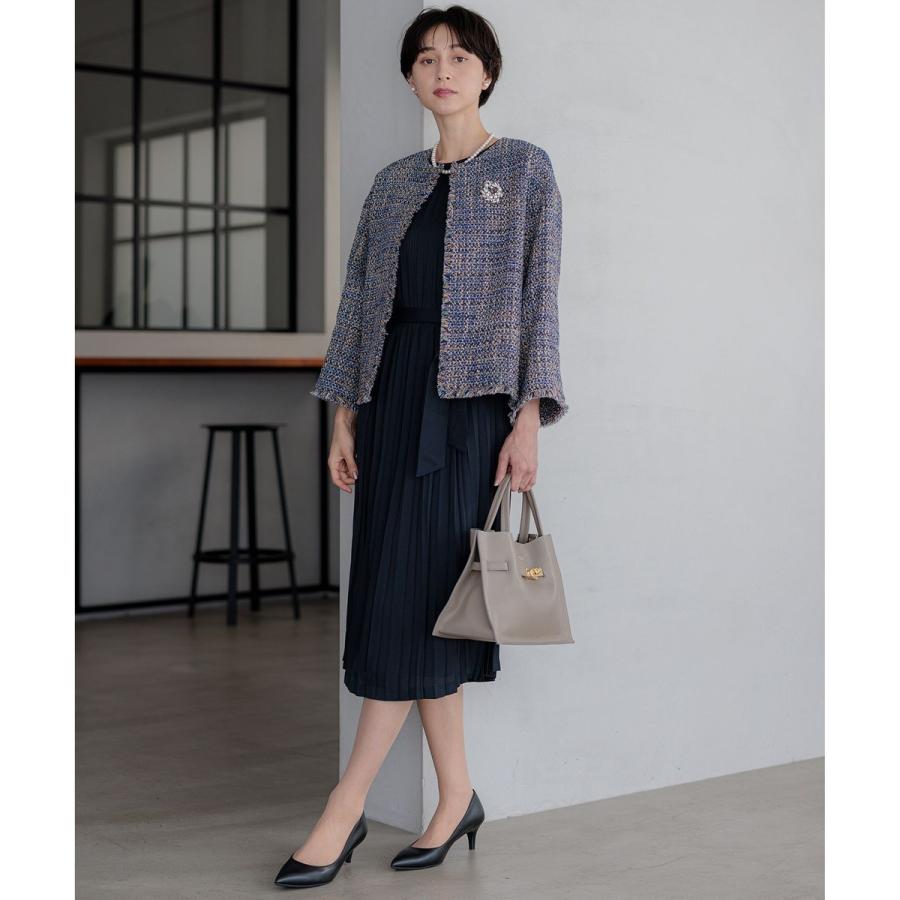 23区 GIOLICA ノーカラー ツイード ジャケット : マルイ(丸井)Yahoo!店