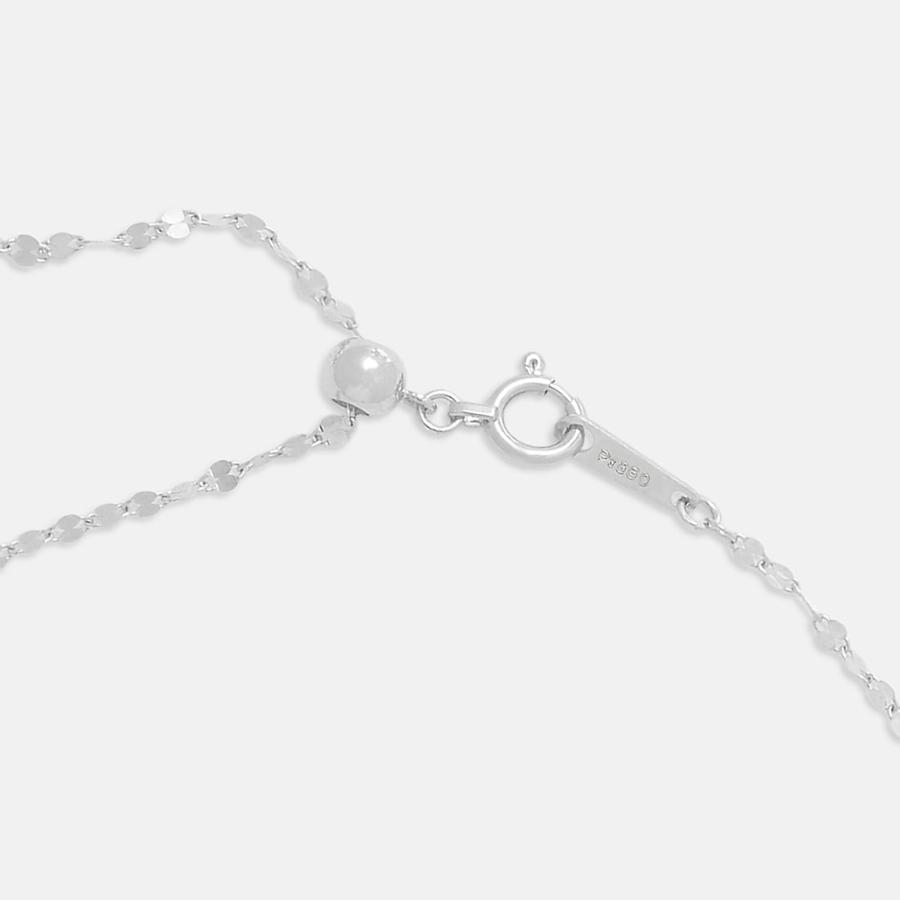 プラチナ ロング デザインネックレス（50cm）の画像