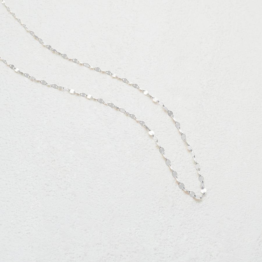 プラチナ ロング デザインネックレス（50cm）の画像