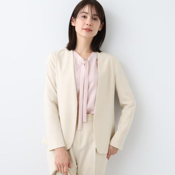 INDIVI（インディヴィ） 【洗える／UVケア／スーツ】ストレッチノー