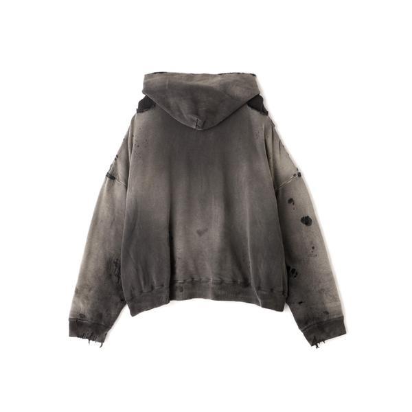 READYMADE／レディーメイド／DOUBLE FACE HOODIE／BLACKの画像