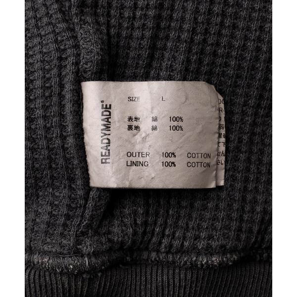 READYMADE／レディーメイド／DOUBLE FACE HOODIE／BLACKの画像