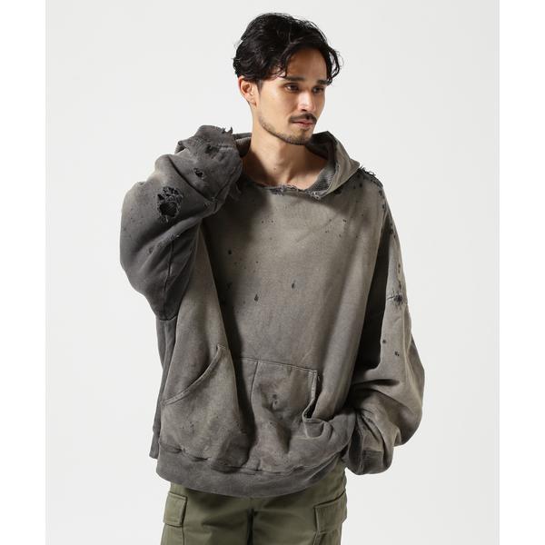 READYMADE／レディーメイド／DOUBLE FACE HOODIE／BLACKの画像