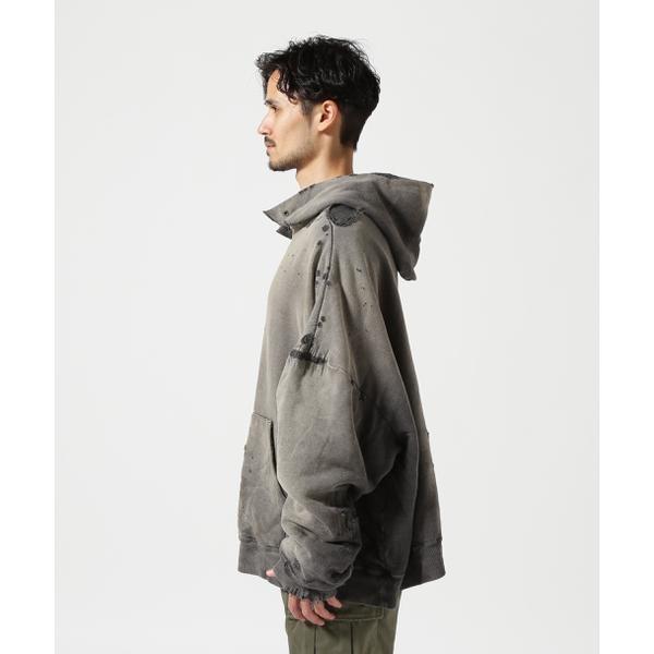 READYMADE／レディーメイド／DOUBLE FACE HOODIE／BLACKの画像