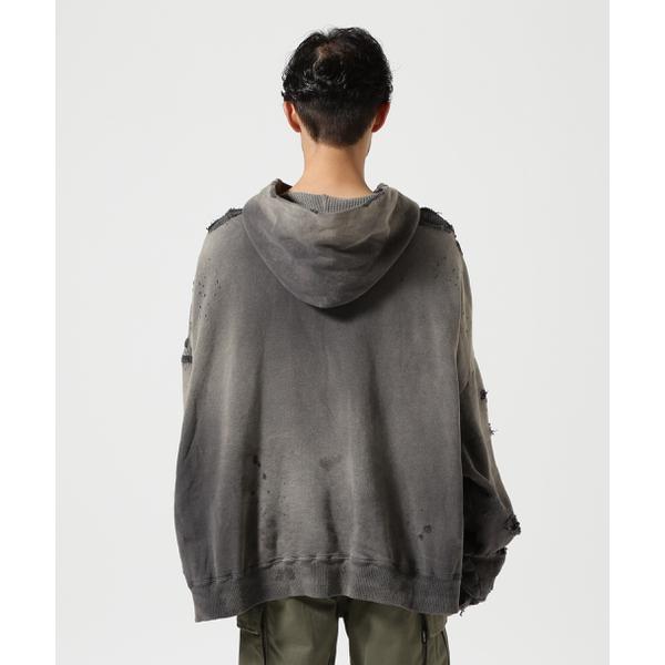 READYMADE／レディーメイド／DOUBLE FACE HOODIE／BLACKの画像